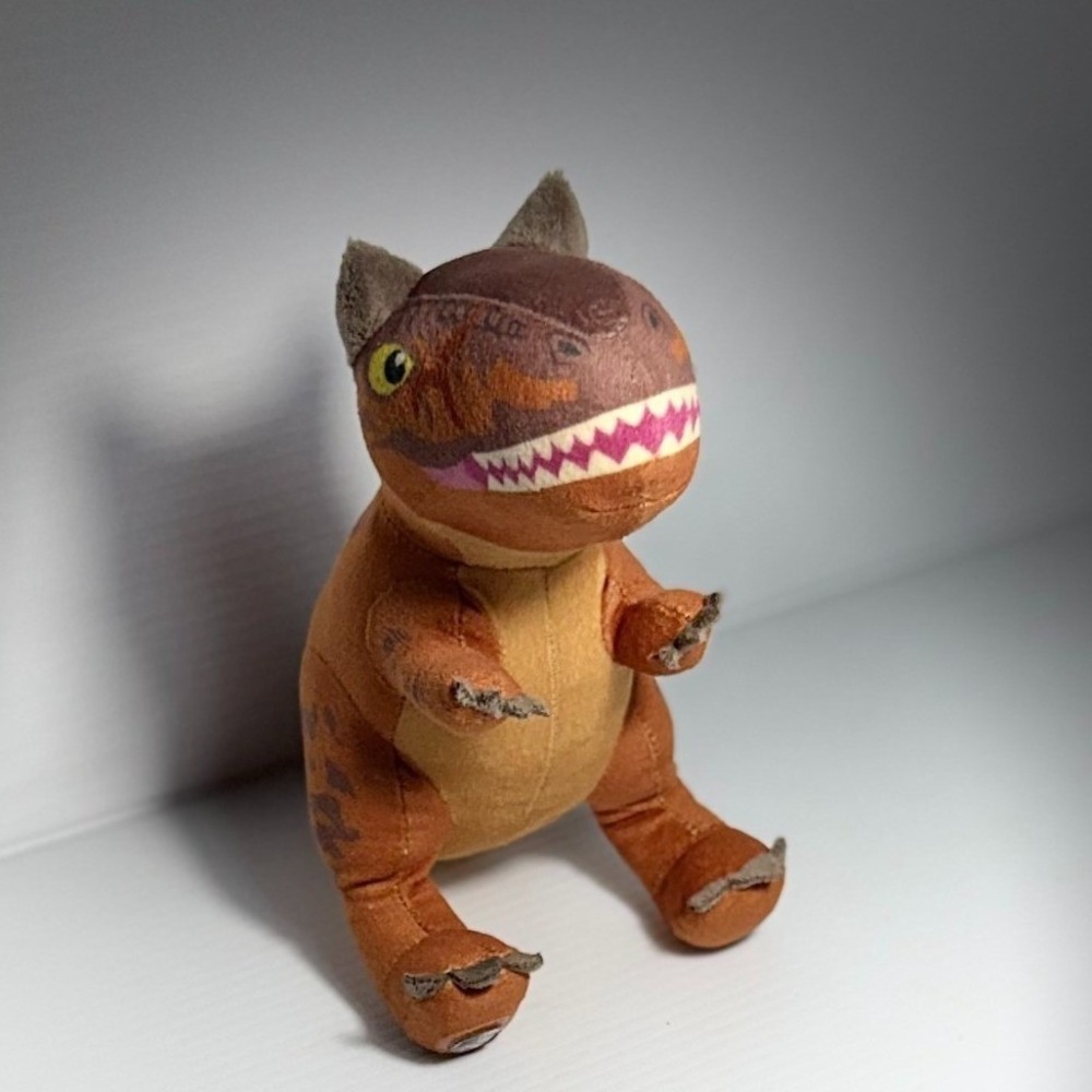 Mattel Jurassic World Orange 6" T-Rex Plush Stuffed Dinosaur 2023 DNA Scan Code